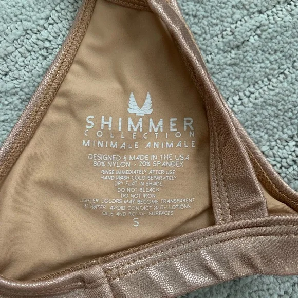 Minimale Animale Pink Sand Shimmer Bikini Set, S - Picture 9 of 11